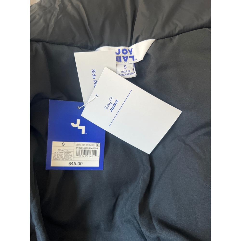 JoyLab Black Boxy Padded Jacket - Picture 7 of 7